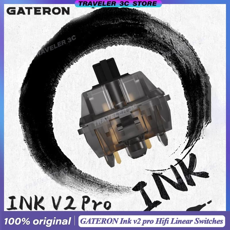 New version GATERON ink v2 pro Custom mechanical keyboard switch Hifi 5pin linear switch 80 million cycles Lapto Gift PC
