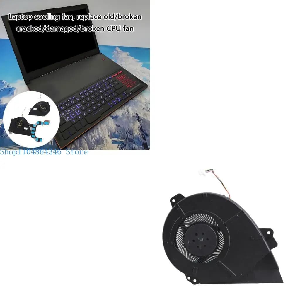 5ASD CPU GPU Ventole per ventola GPU Ventola raffreddamento DC12V 4Pin 4wirers per Rog Zephyrus GX501 GX501V GX501VI GX501VSK