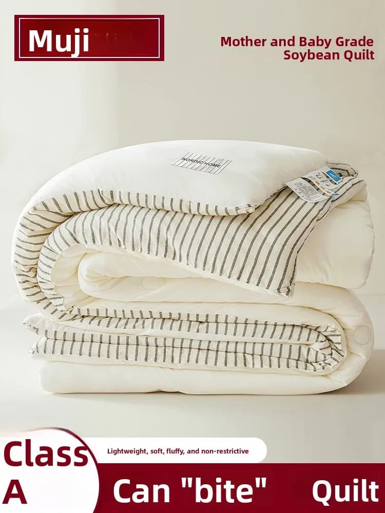 Coperta in Fibra di Soia Indigo Thiened per Studenti, Universale per Tutte le Stagioni, Coperta Termica per Condizionatore d'Aria