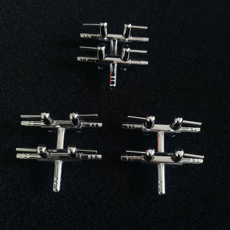 Serbatoio per acquario in acciaio inossidabile da 4mm pompa per aria tubo per flusso d'aria linea di tubi valvola di controllo in acciaio inossidabile accessori per pompa dell'aria