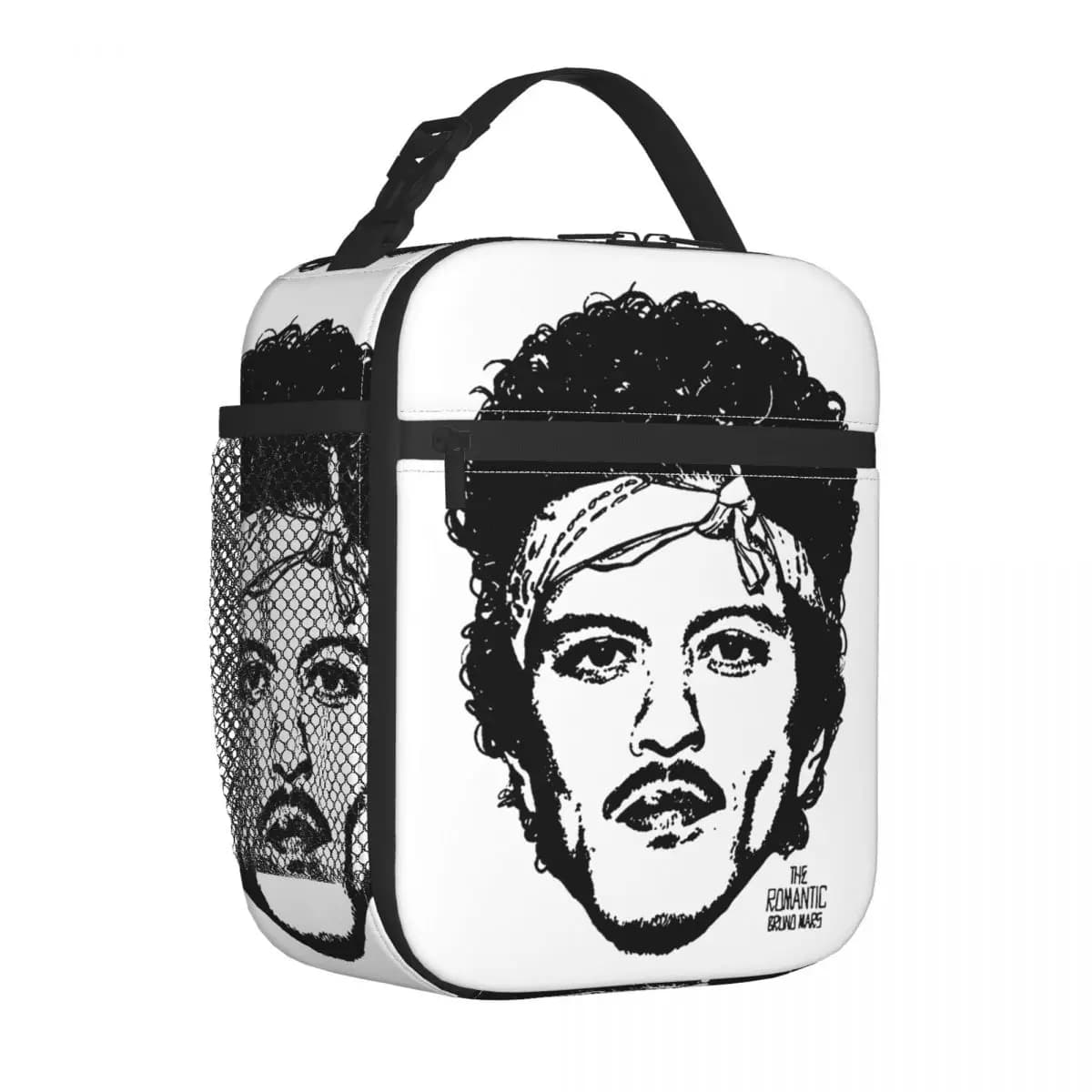 Contenitori per il pranzo Bruno Mars The Romantic Tour 2026, accessori per la conservazione degli alimenti, borsa termica alla moda per la scuola