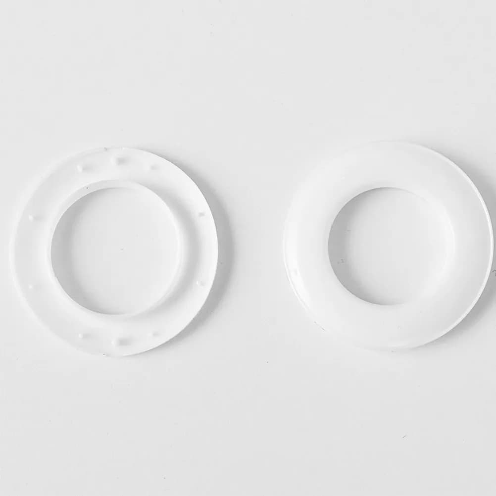6Pcs Plastic Curtain Grommets Reusable Round Drapery Rings for Window Curtains Shower Curtains Home Decor Simple Design High