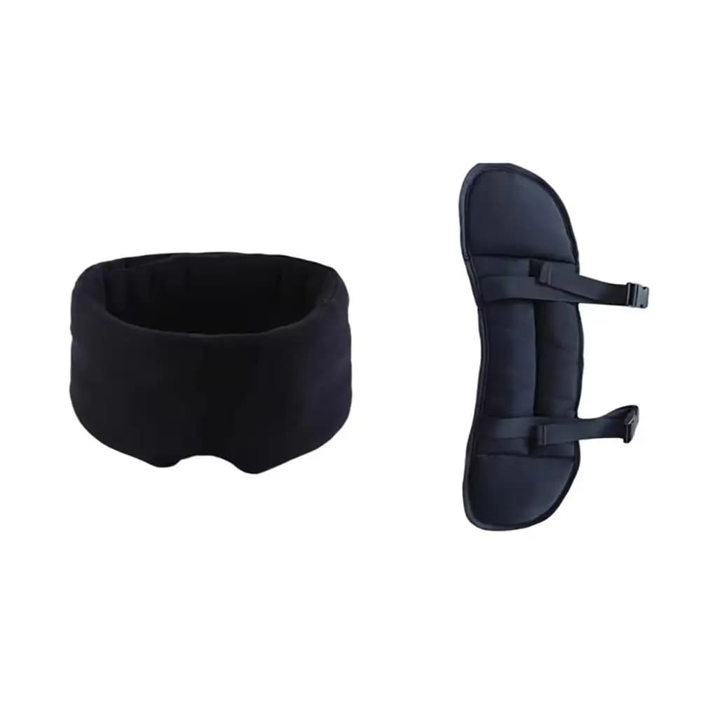 Hight Quality 3D Contoured Travel Pillow Adjustable 100% Blackout Eye Cover Zero Eye Pressure Soft Sleeping Mask Airplane