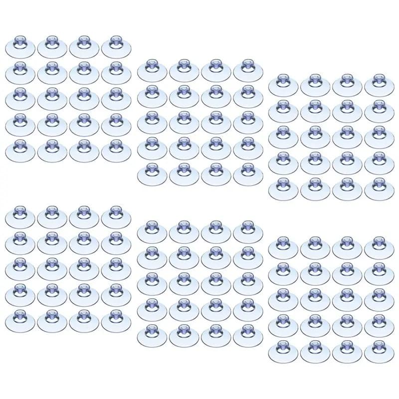 600Pcs Transparent Suction Cups, Plastic Suction Cups, Pads Without Hooks For Outdoor, Kitchen,Bathroom,Window 20Mm-B61B