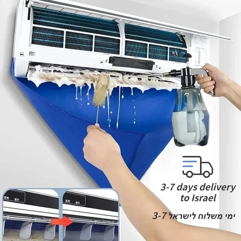 1-6ps Cleaning Kit summer CA Air Conditioner Bag with Exhaust Pipe Cleaner Wash Set for Waterproof Air Conditioning Tools