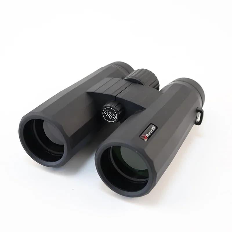 Binocolo HD compatto professionale per esterni 12X42 con telescopio sportivo da caccia con rivestimento FMC con supporto per telefono