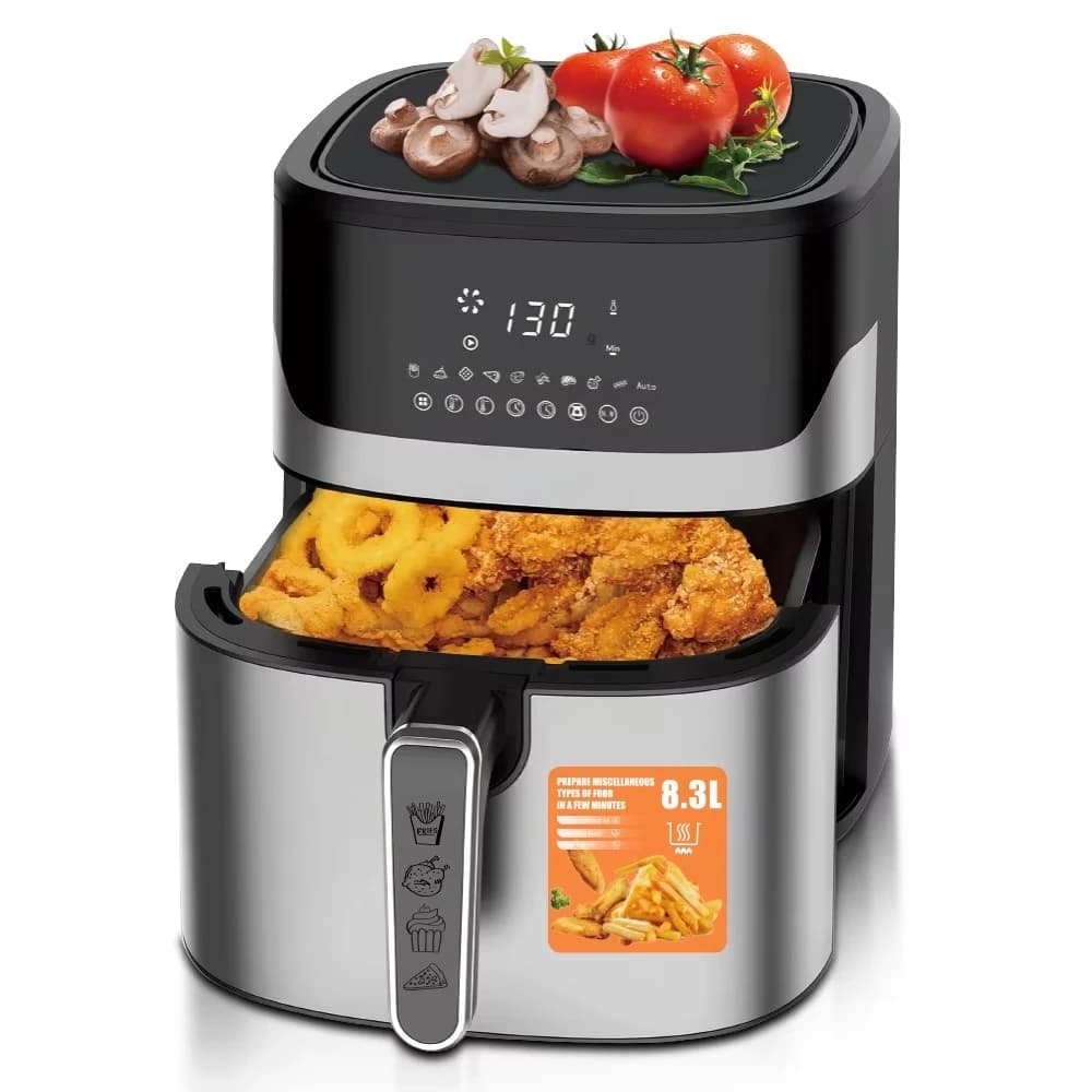 1600W Weighing Air Fryer Freidora de Aire 8.3L Smart Cooker With Intelligent Scale Touch Screen And 360 Hot Air Circulation