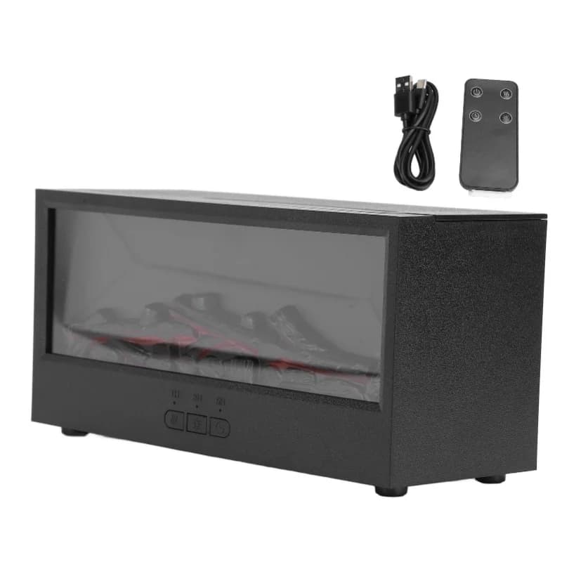 Diffusore di oli essenziali per caminetto a fiamma 3D 150ml Umidificatore diffusore di aromaterapia silenzioso USB con luce di fiamma colorata con timer