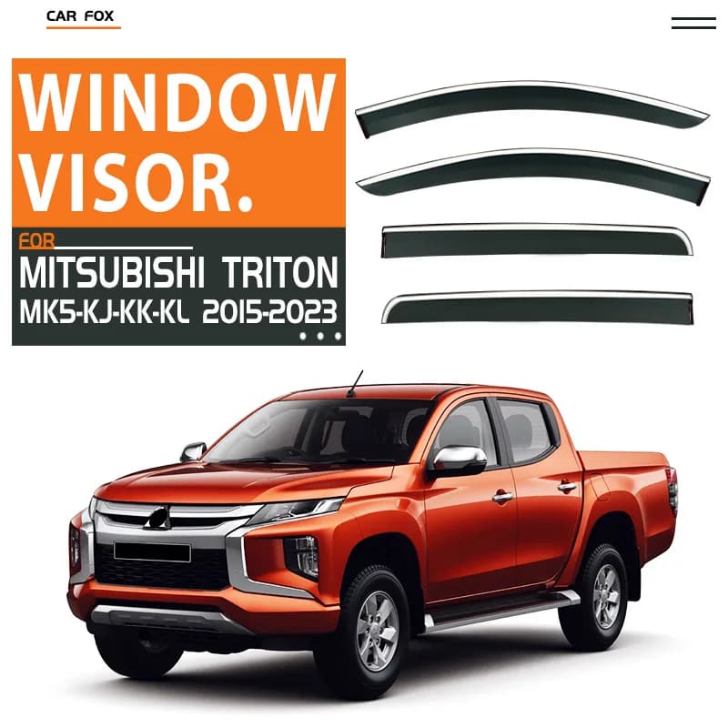 Per Mitsubishi Triton 2006-2023 Finestra di Automobile Visiera Tenda Shelter Parabrezza Finestrino Laterale Pioggia Parasole Accessori Car Styling