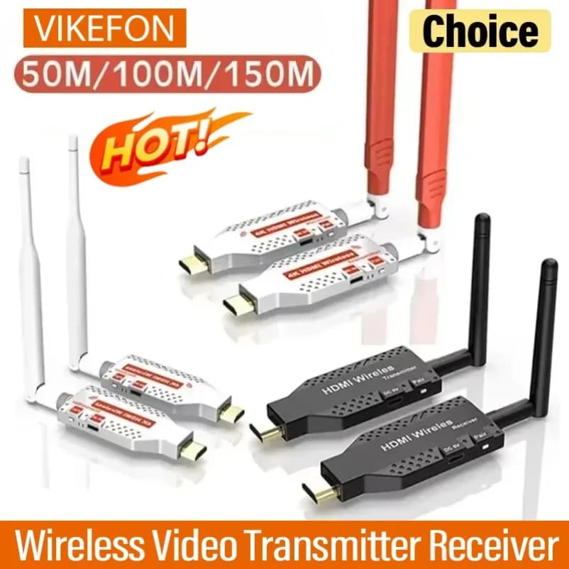 150M Trasmettitore video wireless compatibile HDMI Ricevitore Extender TV Stick Adattatore specchio schermo Interruttore DVD PC al proiettore TV