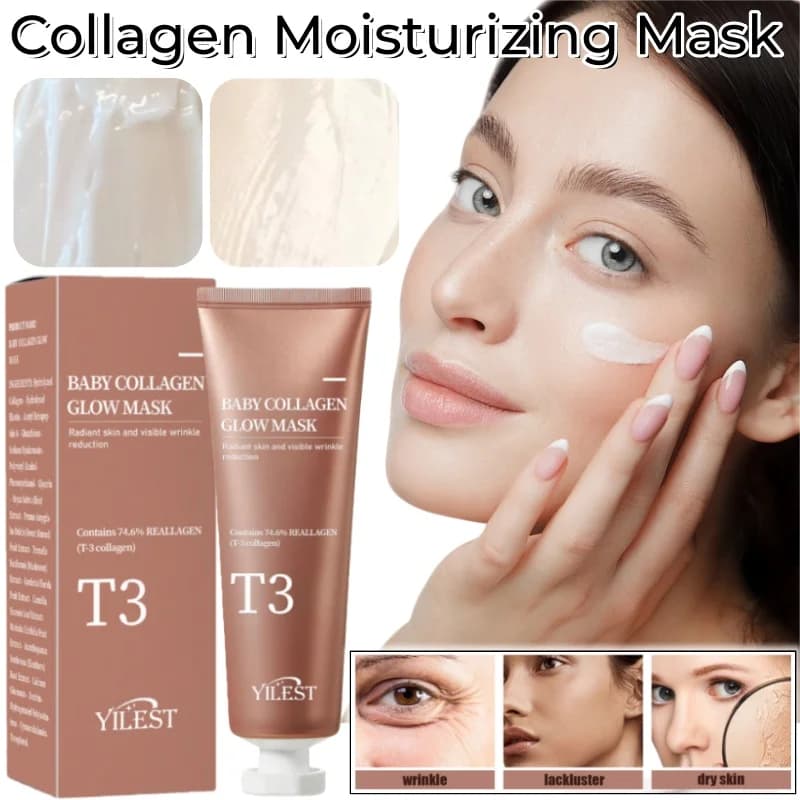 Collagen mask for children 70 g Mask for moisturizing and rejuvenating anti-wrinkle application for brightening skin