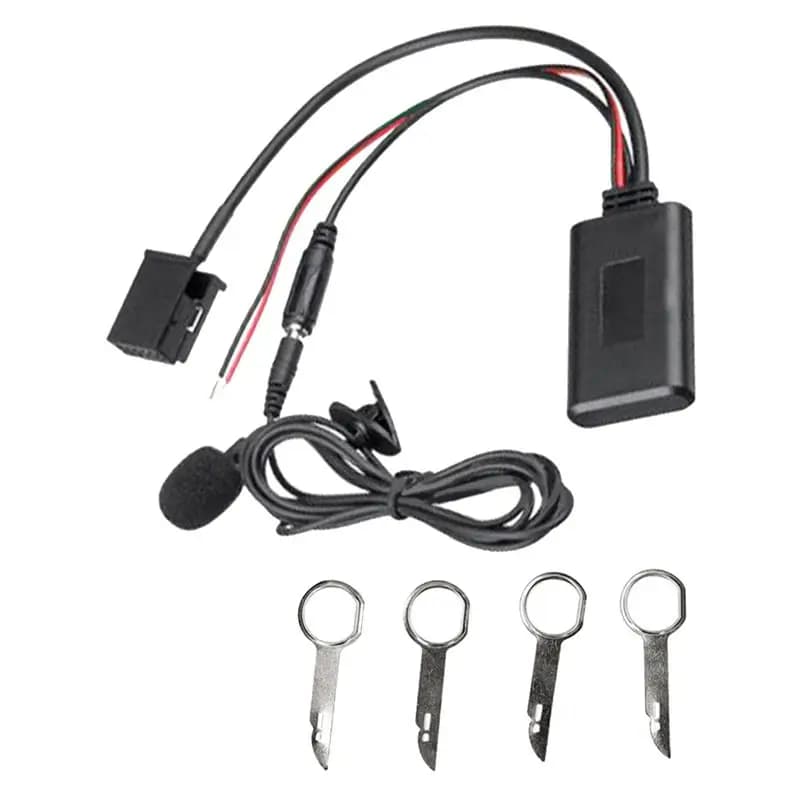 Cavo Aux WF con Adattatore Bluetooth USB 5.0 per Lettore Musicale e Microfono Vivavoce per Ford 6000CD