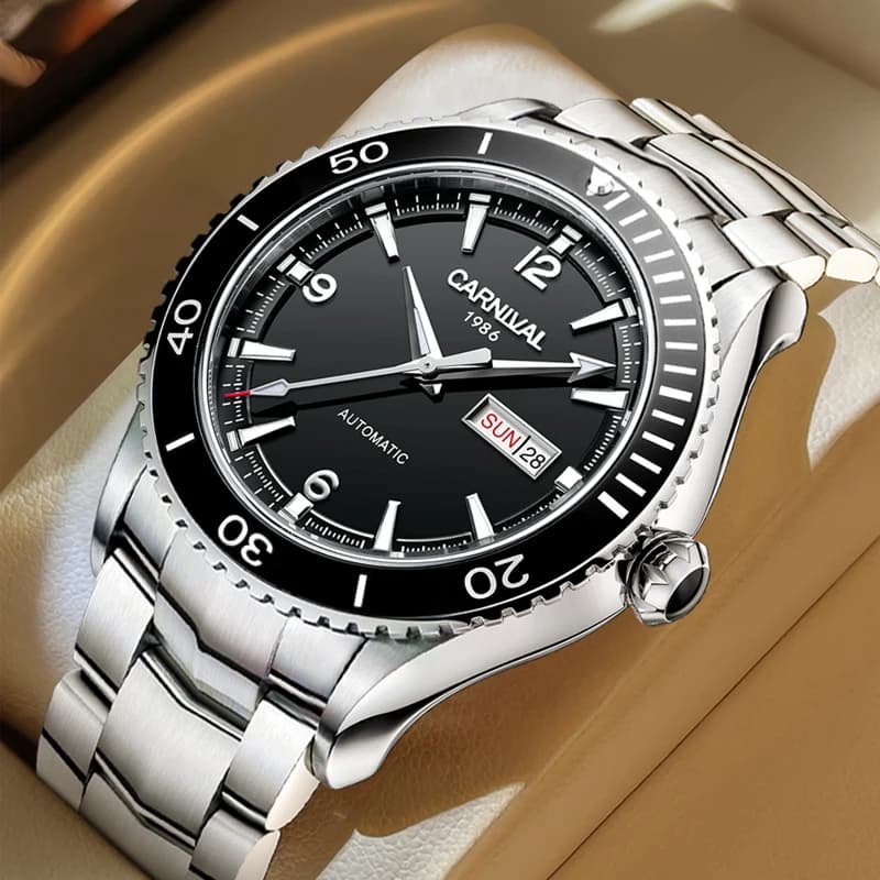 Carnival Luxury MIYOTA Movement Mechanical Watch Men High-End 316L Stainless Steel 50M Waterproof Sapphire Automatic Watches Men