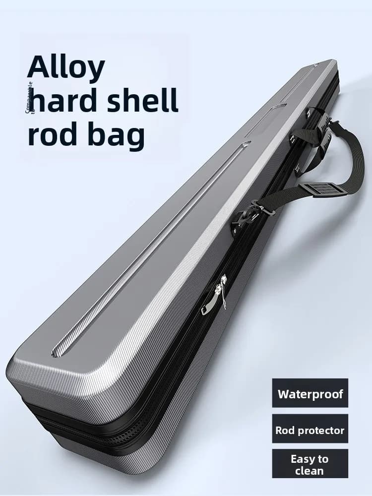 Borsa per canna da pesca Je&Ro rigida, impermeabile, leggera, multifunzionale, speciale per attrezzatura da pesca, per campeggio e viaggi all'aperto