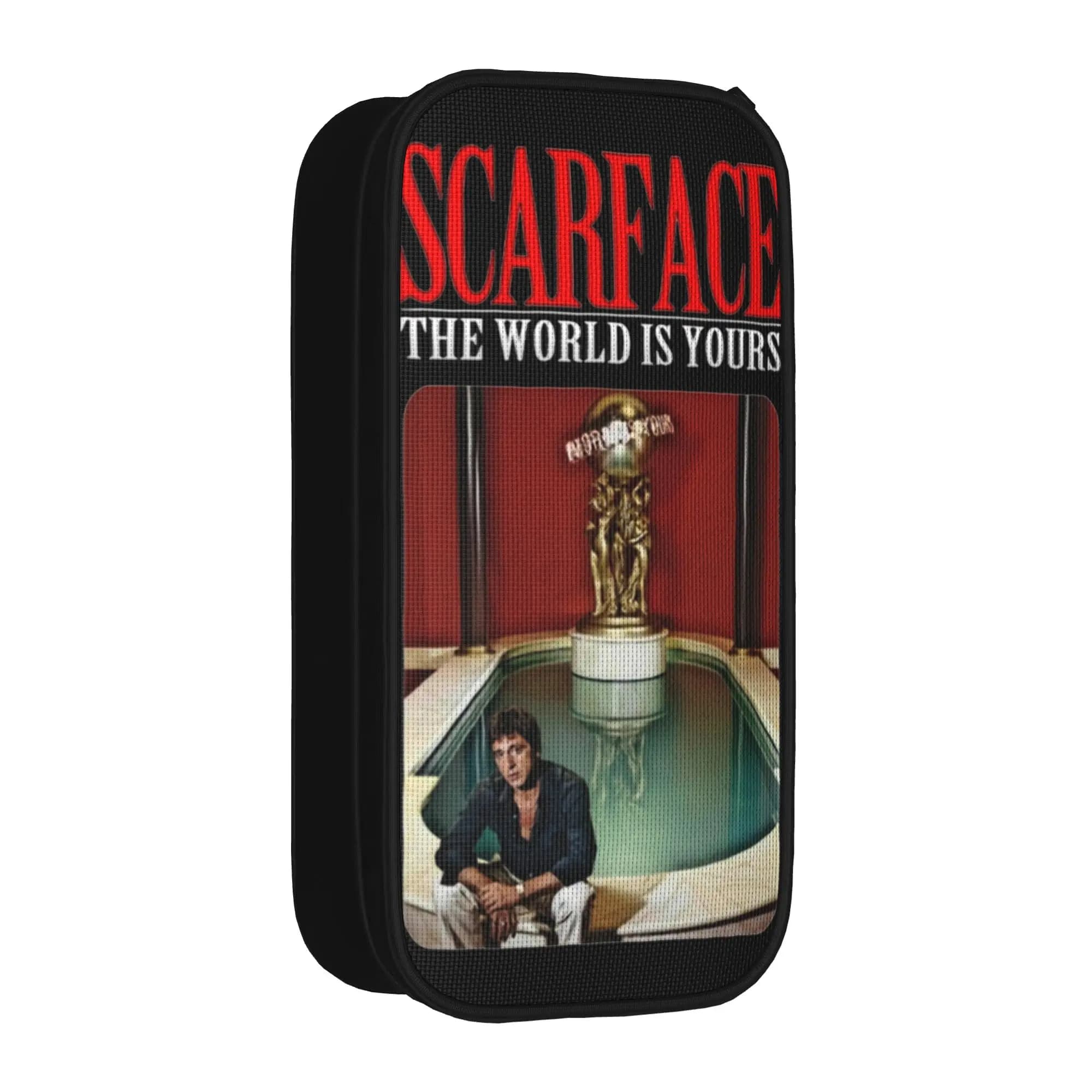 Scarface Tony Montana 80s Pencil Case Fashion Pacino Pen Holder Bag Girl Boy Large Storage School Supplies Gift Pencilcases