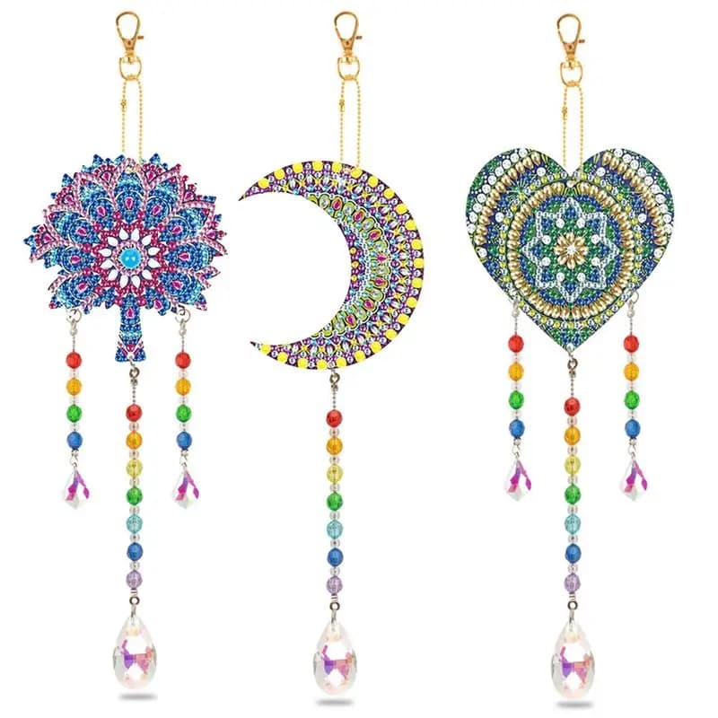 BAAJ-Diamond Painting Craft Gifts Butterfly Diamond Wind Chime For 6-12 Year Old Girls Kids