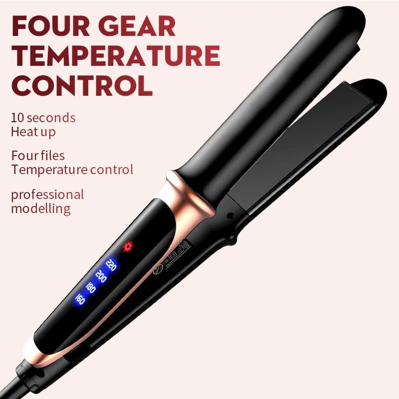 Professional hair plate 2 in 1 Hair plate with titanium plate with adjustable negative ions