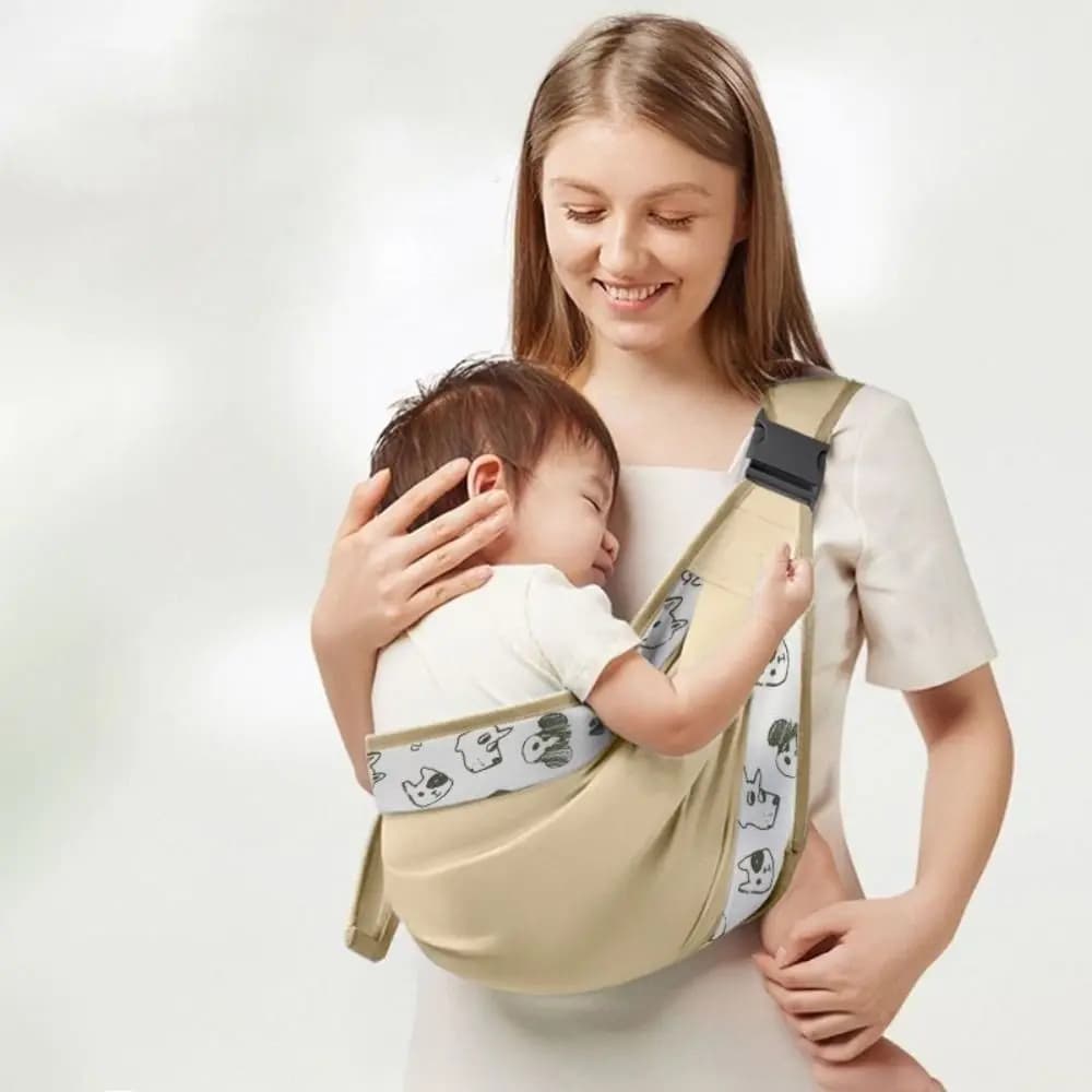 Marsupio ergonomico portatile Avvolgente regolabile per uscire Borsa per il trasporto del bambino Sicurezza Abbraccio anteriore Marsupi Tracolla a tracolla