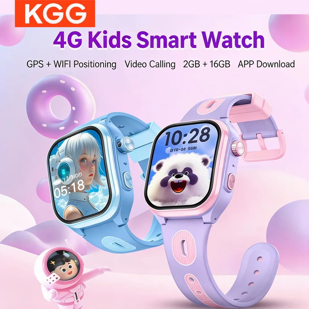 Smartwatch per Bambini 4G GPS WIFI con Videochiamata, Download App, Chiamata SOS, Monitoraggio e Localizzazione per Ragazzi e Ragazze