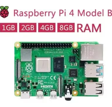 Scheda Dev Raspberry Pi 4 modello B 4b originale ufficiale 1 GB 2 GB 4 GB 8 GB RAM 4 Core CPU 1,5 Ghz