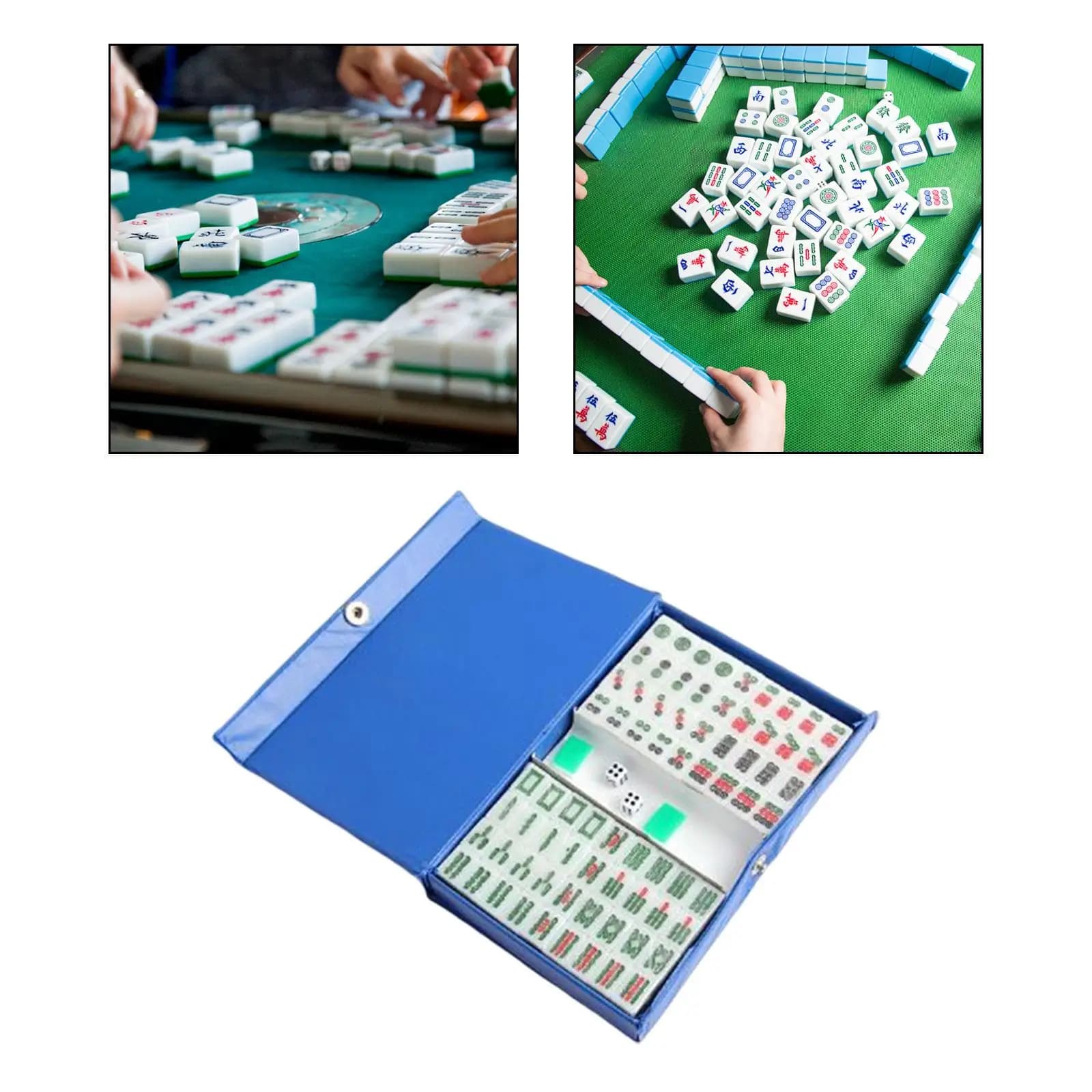 Mini gioco cinese Mahjong, set di piastrelle per giochi da tavolo tradizionali per intrattenimento per feste
