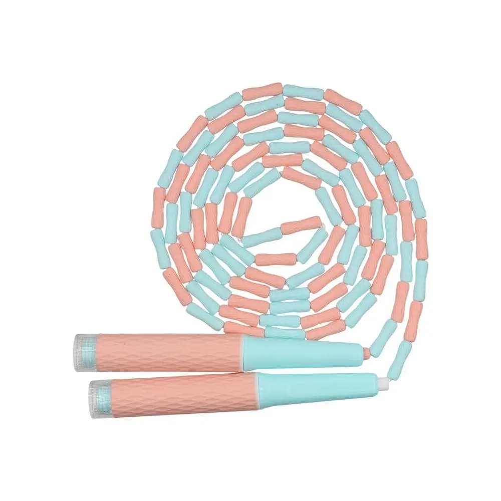 Adjustable Soft Beaded Skipping Rope Strong Flexibility Lighten Jumping Training Rope Not Entangled Slim Body