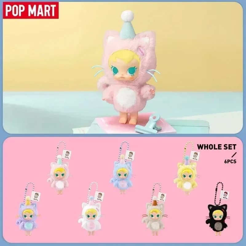 POP MART Baby Molly Pocket Friends Series-Vinyl Pendant Blind Box Toys Kawaii Anime Action Figure Surprise Mystery Box Dolls