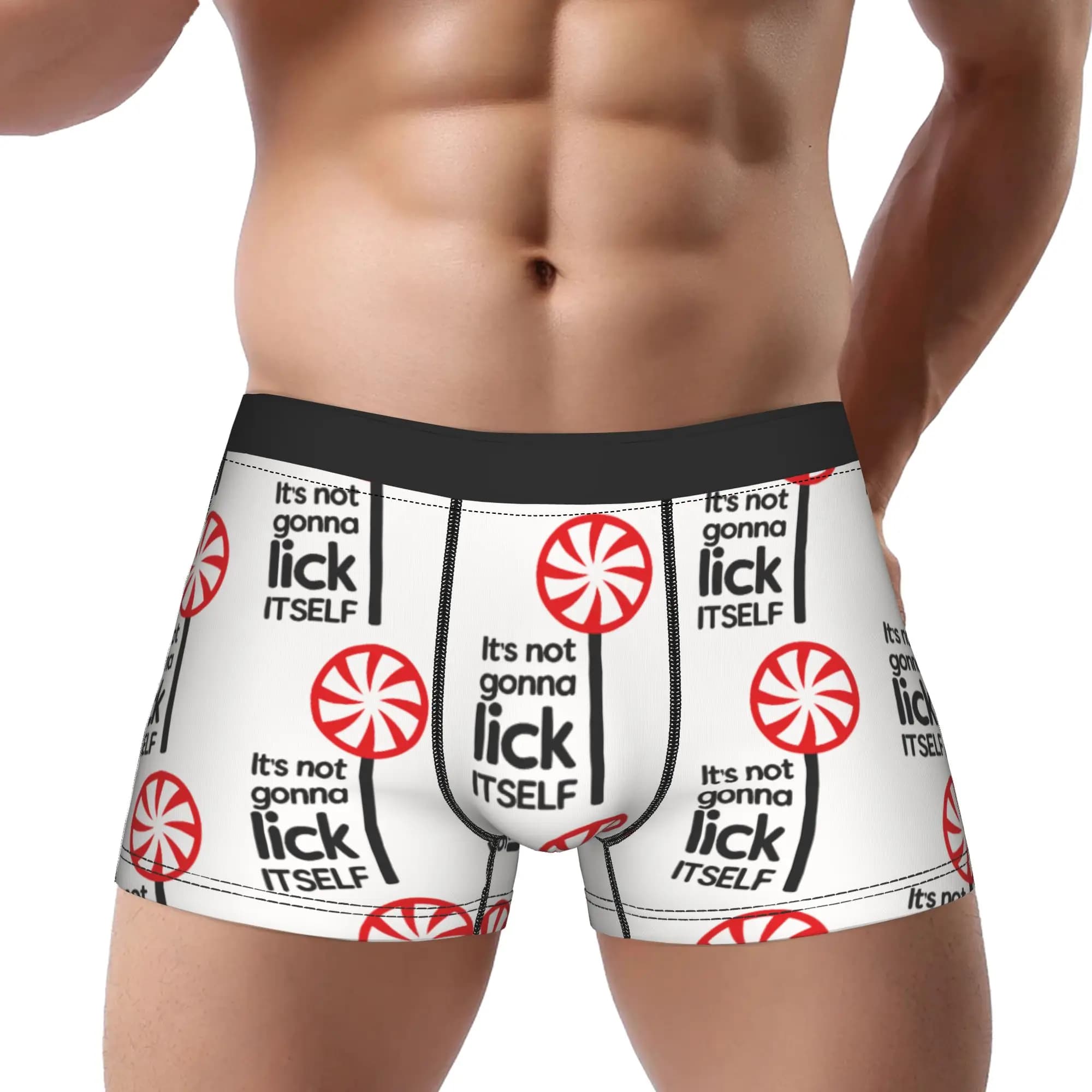 It's Not Gonna Lick Itself Underwear Man Polyester Boxer Briefs Underpants Printed