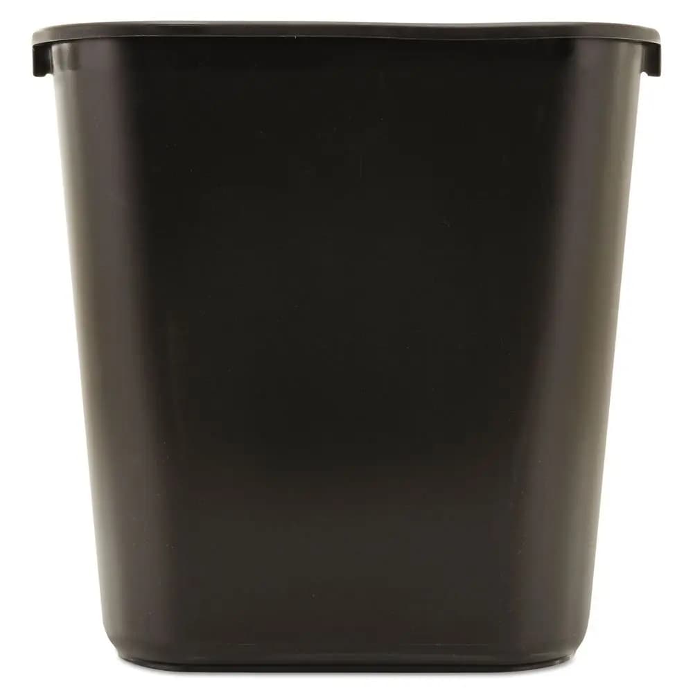 Cestino per Rifiuti in Resina, 7 Galloni/28 Quarti, Nero, in Plastica, per Camera da Letto/Bagno/Ufficio, da Posizionare Sotto Scrivania/Lavabo/Armadietto