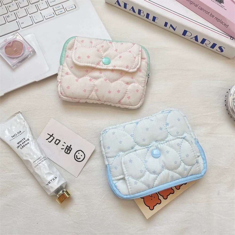 MINI Cute Soft Cartoon Multifunctional Coin Purse Kawaii Wallet Portable Coin Bag Earphone ID Organizer Pouch Zipper Bag Gift