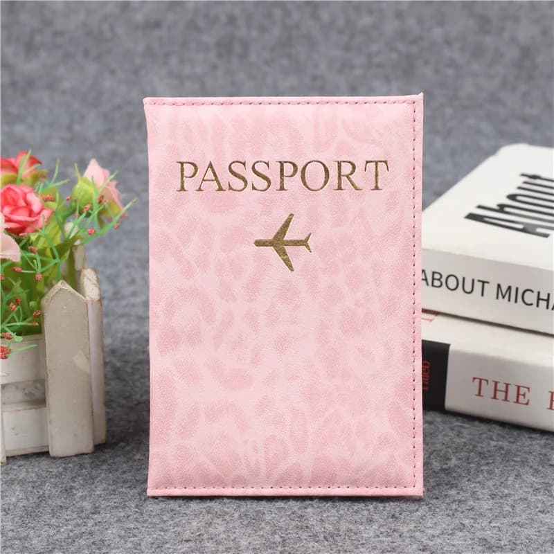 Custodia per passaporto da viaggio alla moda per donna Uomo Custodia per passaporto in pelle PU per biglietti per carte Accessori protettivi