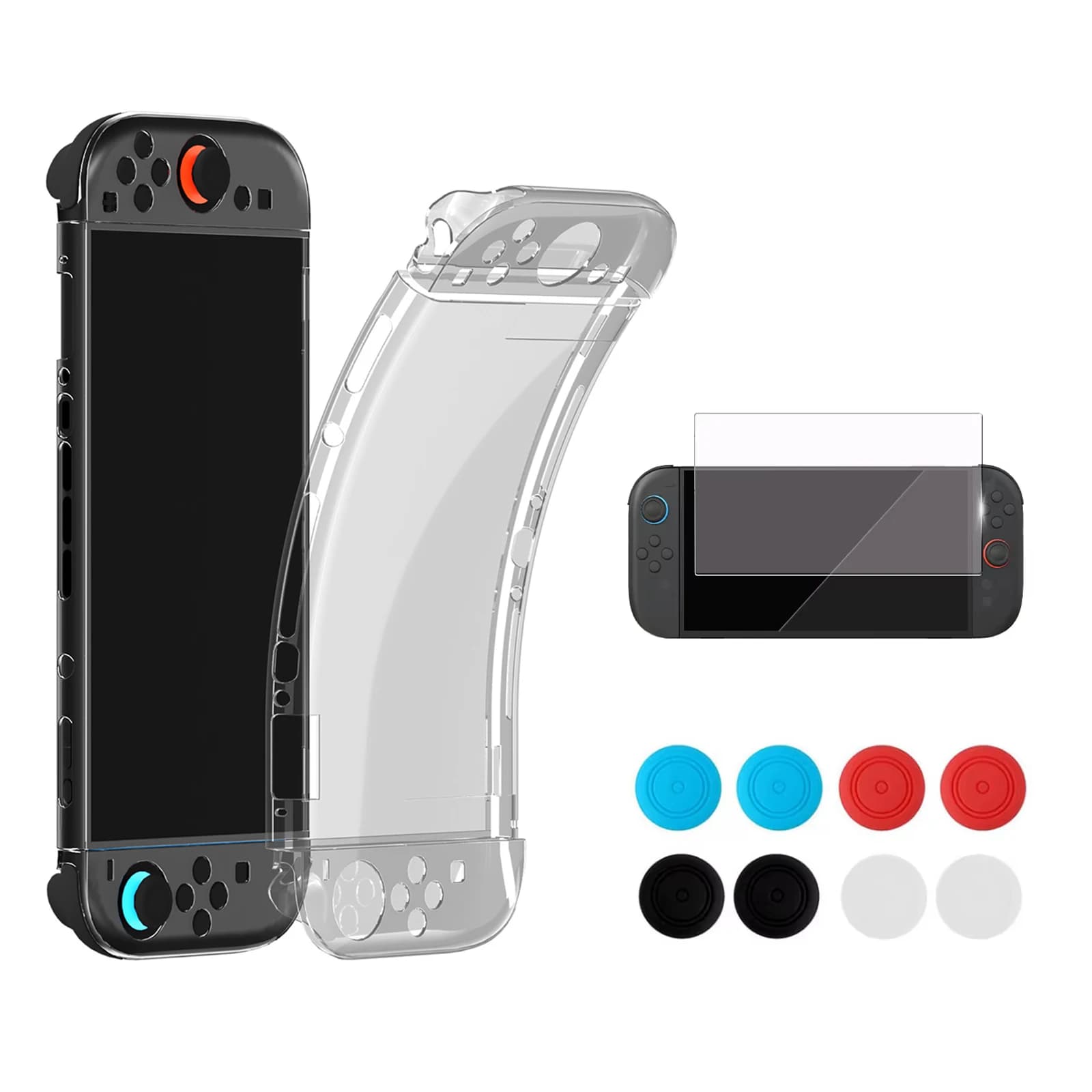 New TPU Case Soft Protective Cover Anti-Scratch Shell Compatible Nintend Switch 2 Joycon Game Console Accessories