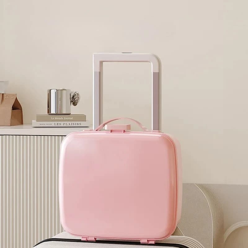 Portable Travel Cosmetic Case with Removable Dividers - Leak-Proof Makeup Organizer for Toiletries, Lipstick & Skincare