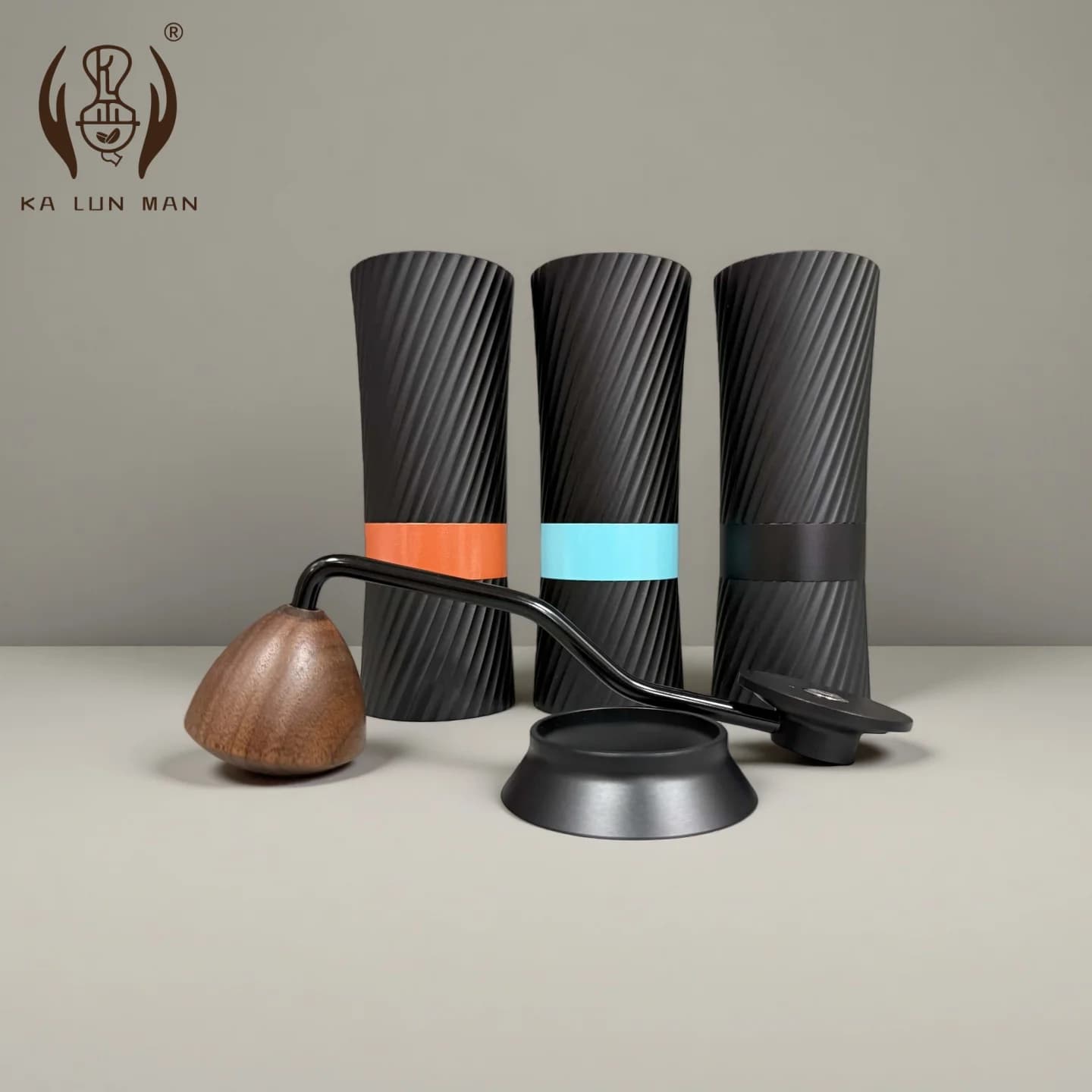 Macinacaffè manuale da 1 pezzo/macchina per macinare/lama in lega affilata/joystick antiruggine esteso da 190 mm con anello anti-traboccamento