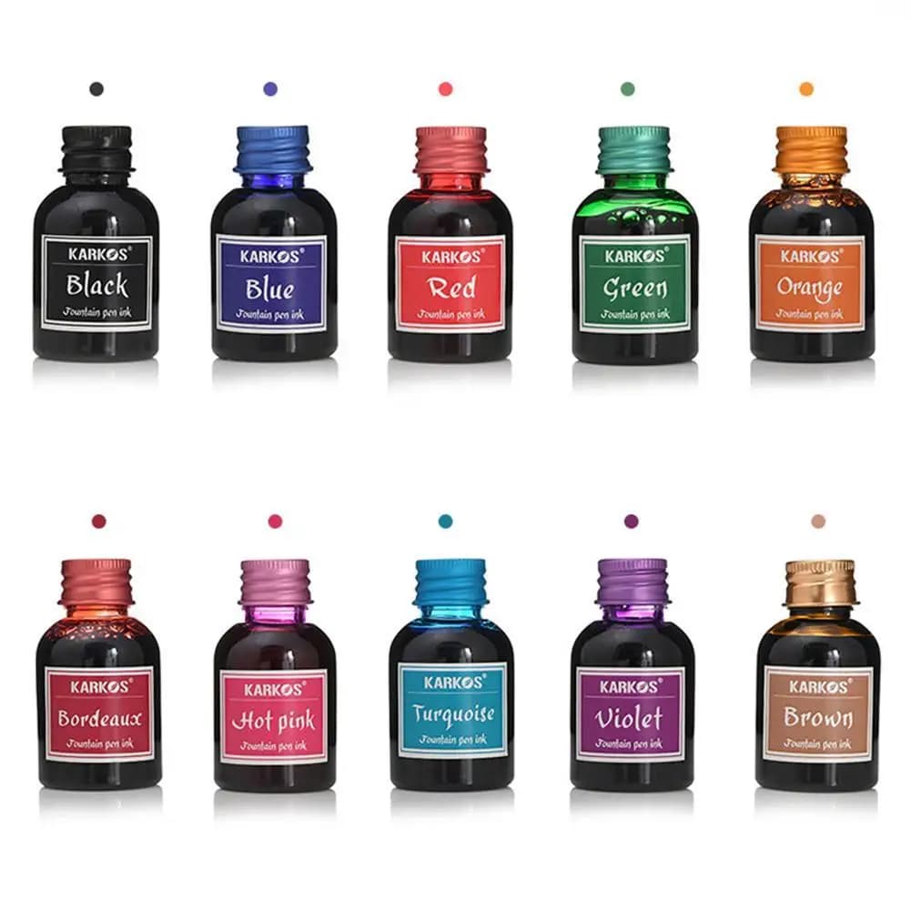 30MlL Pure Colorful Fountain Pen Ink Universal Refill Ink Stationery School Brand New Product Peace And Happiness