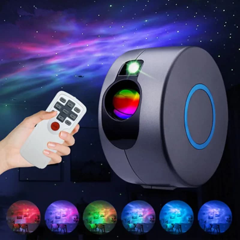Lamp for Projector Remote Control Colorful Lighting Ballcoscenic for Interior Starry Sky LED Laser Light Smart Remote Bedroom with Gypsophila