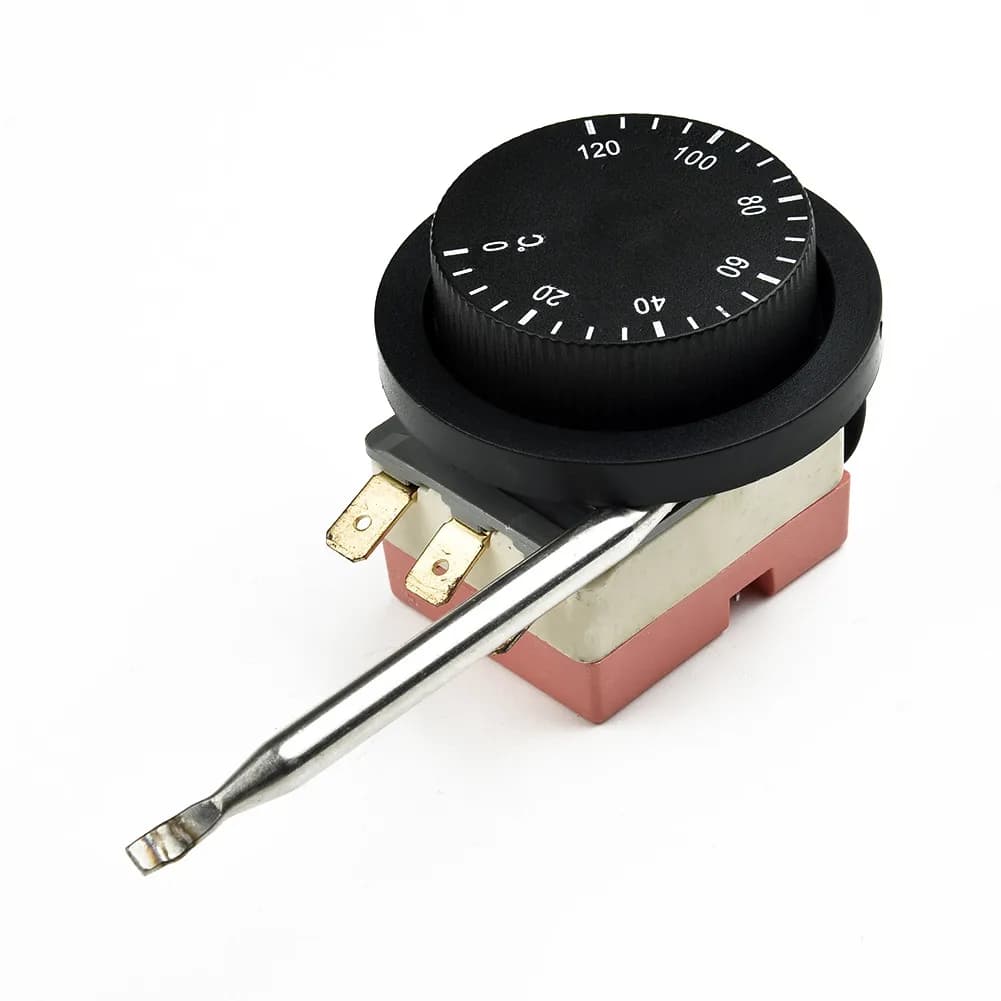 1x radiatore interruttore termostato ventola elettrica 0 ℃ ～120 ℃ Accessori per auto sigillanti in silicone con sonda di controllo della temperatura in acciaio da 250 V