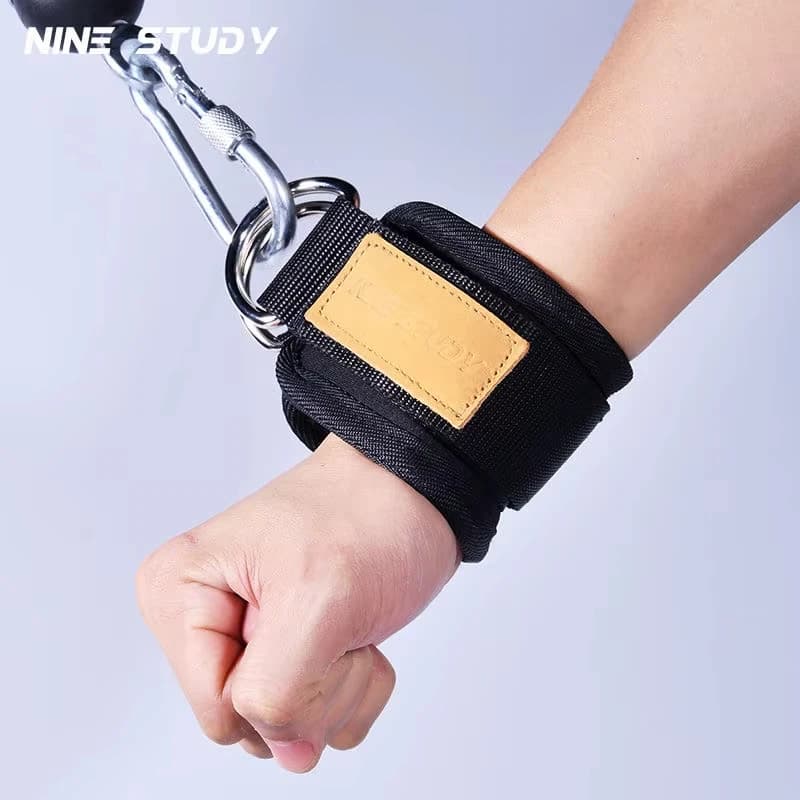 Polsini da polso da 1 pezzo per macchina via cavo, imbottitura in neoprene regolabile, taglia unica, cinturini da polso fitness per uomo donna