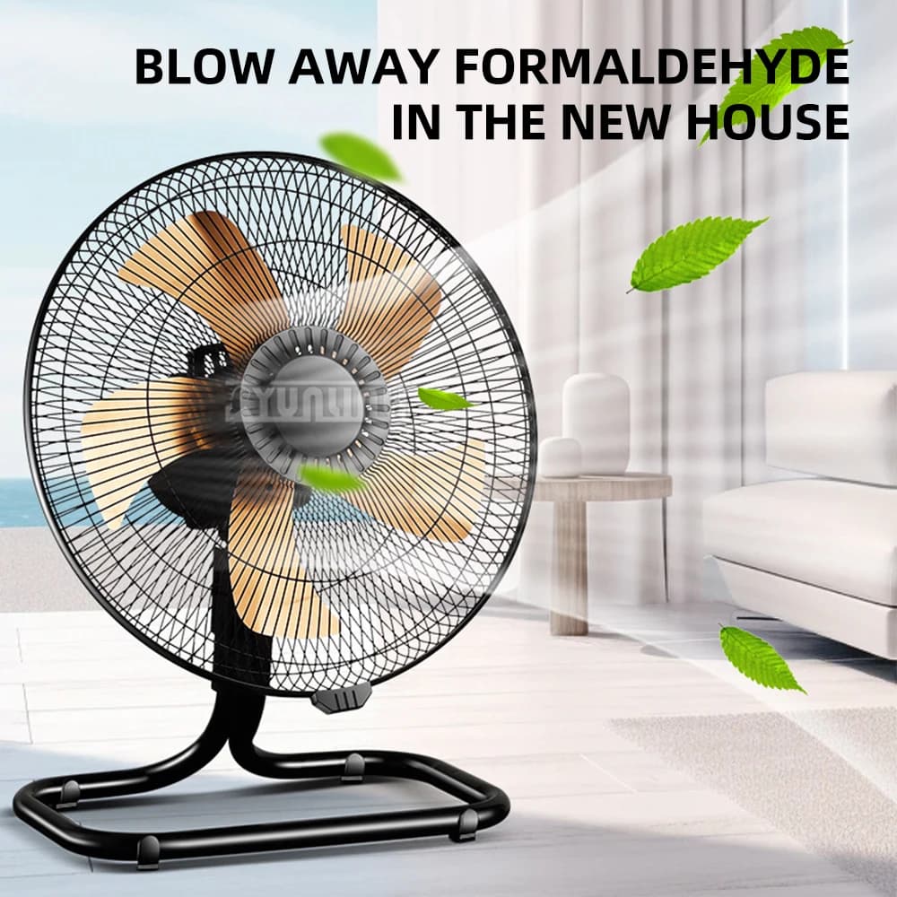 Potente ventilatore elettrico Ventilatore da pavimento con testa tremante industriale Ventilatore elettrico da tavolo ad alta potenza da 20 pollici