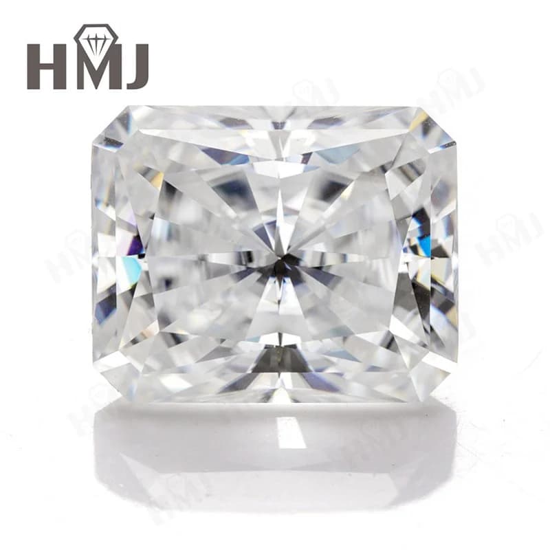 Moissanite Loose Stone Radiant Cut D Color VVS1 Clarity with Certificate ​DIY Ring Necklace Earrings Main Materials Wholesale