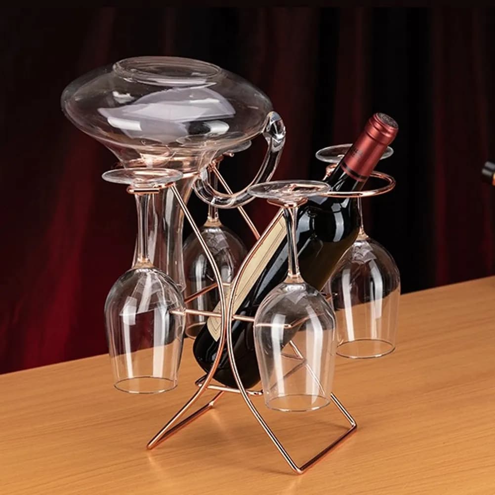Portabicchieri in Ferro Premium per Armadietto da Cucina, Supporto Moderno Salvaspazio per Bicchieri da Vino, Cocktail, Margarita e Martini