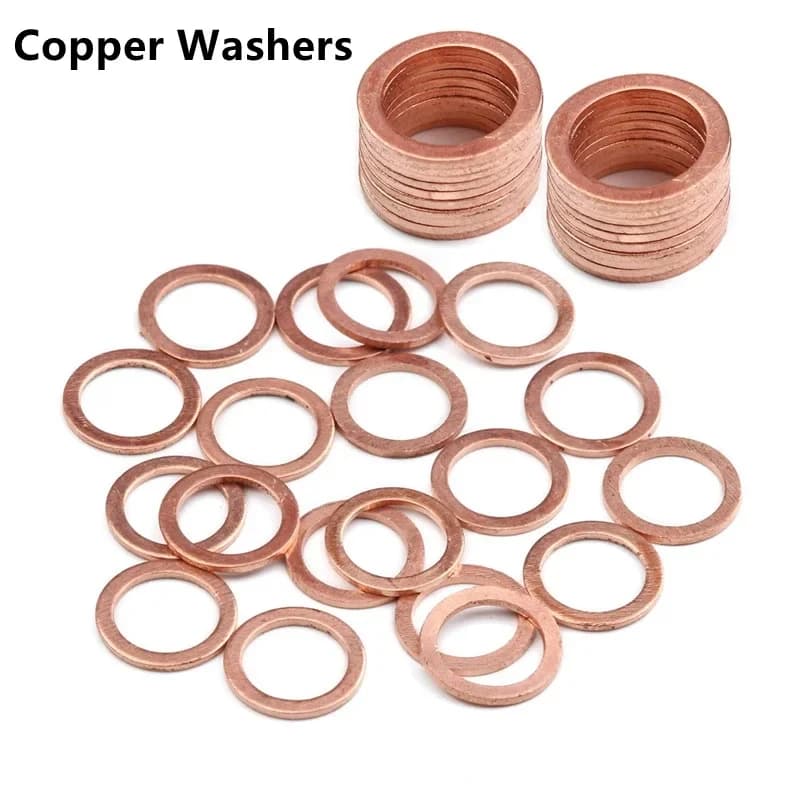10-50 pz rame solido rondella guarnizione anello piatto guarnizione tappo coppa raccordi paraolio rondelle fissaggio accessori Hardware