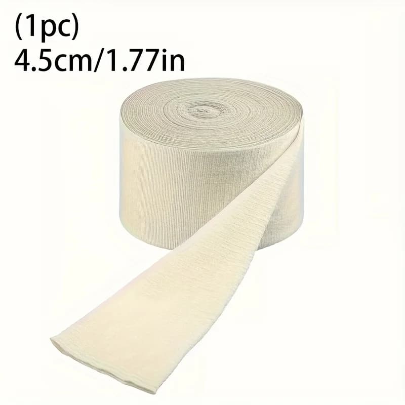 1 Rotolo di Benda Elastica Tubolare per Supporto della Pelle, Fasciatura Traspirante per Gomito, Polso, Caviglia, Pronto Soccorso e Compressione