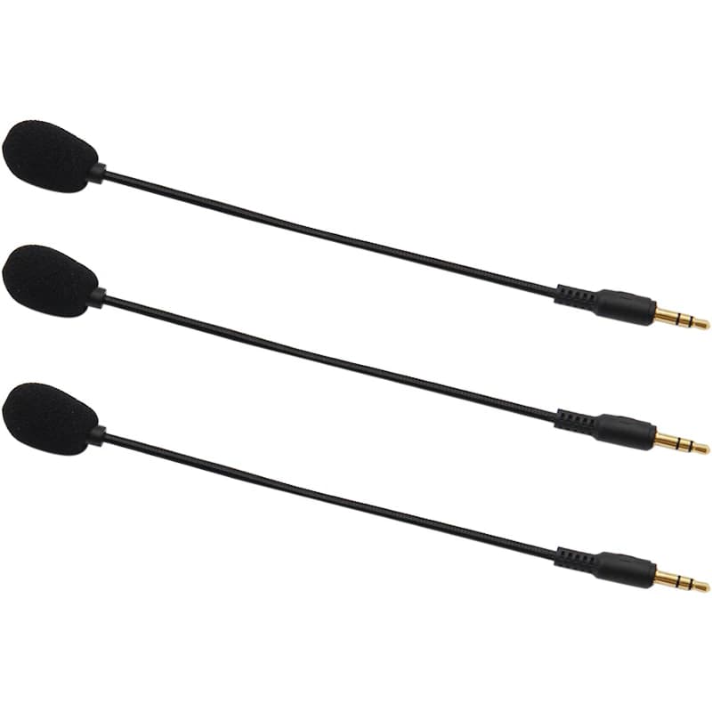 3.5 mm universal plug Replacement microphone with noise reduction Headphones Folding microphone accessories Punches