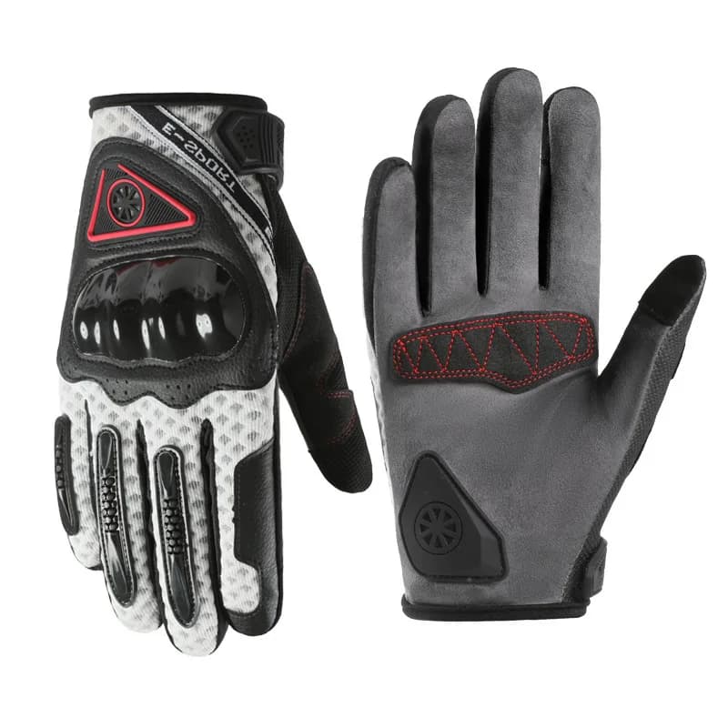 Touchscreen cycling gloves, motorcycle gloves, protective, breathable, racing, motorcycle, wear-resistant, non-slip, and anti-fa