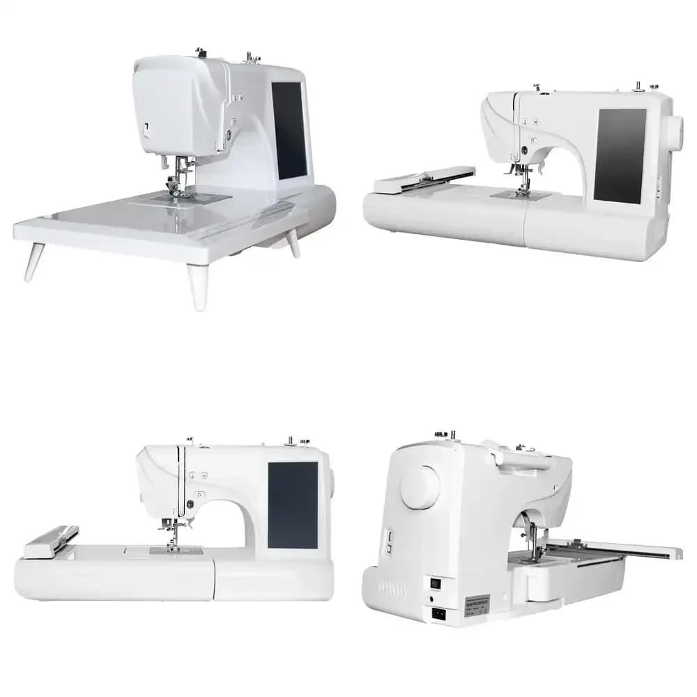 Macchina da ricamo multifunzionale personalizzata con illuminazione a LED, in grado di funzionare automaticamente di notte, resistente e con funzionamento a filo continuo.