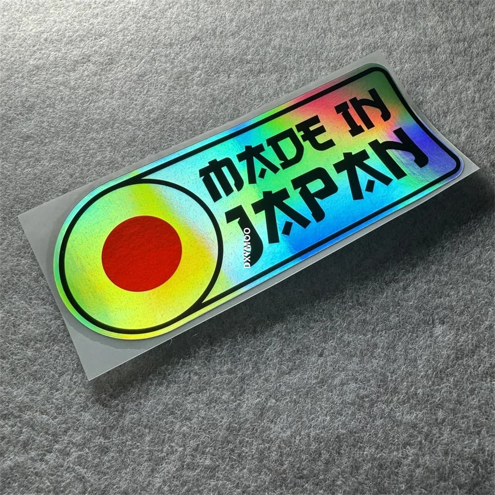 MADE IN JAPAN Sticker 15x6cm, Decal for Scratch Cover Car Motorcycle Helmet Laptop Decor