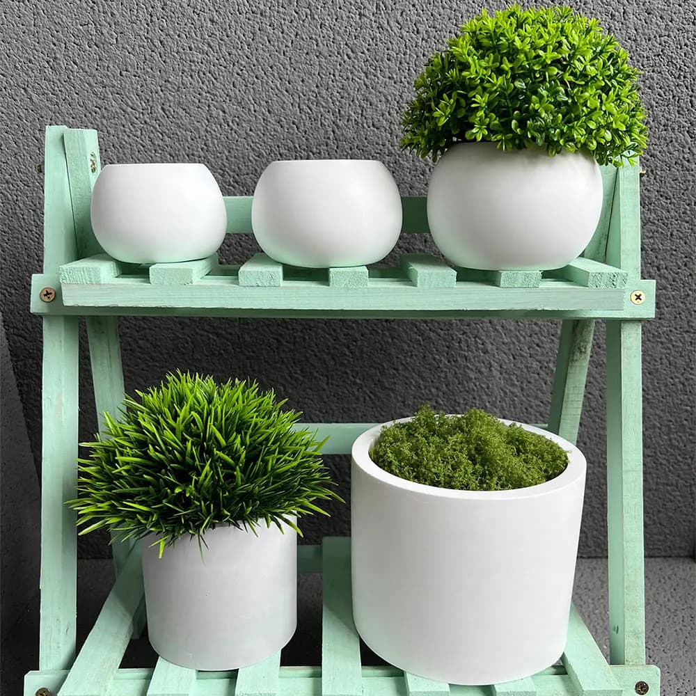 Silicone mold spherical plant vase for concrete round flower vase for interior cement mold chalk jar mold epoxy resin DIY