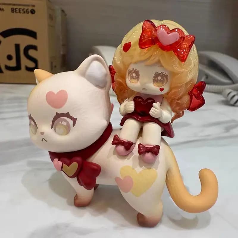 Moni Berry Cat Nianai Little Cat Companion Series Blind Box Cute Cat Figurine Birthday Gift for Girls Trendy Collectible Toy