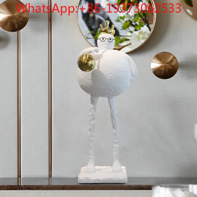 Creative Abstract Character Sculpture Tabletop Thinker Cartoon Doll Art Installation Ornament